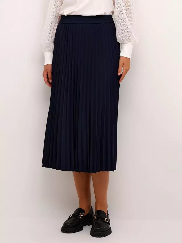 

Юбка KAFFE Leandra Pleated, цвет midnight/marine