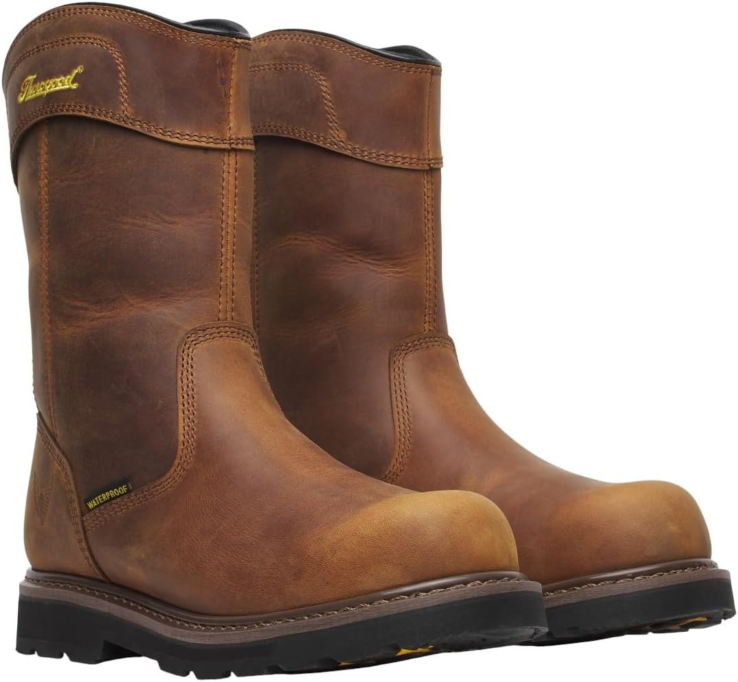

Мужские водонепроницаемые рабочие ботинки Thorogood Jobsite Series с композитным защитным носком, высотой голенища 28 см, для работы на производстве и в строительстве, с противоскользящей подошвой, Crazy Horse