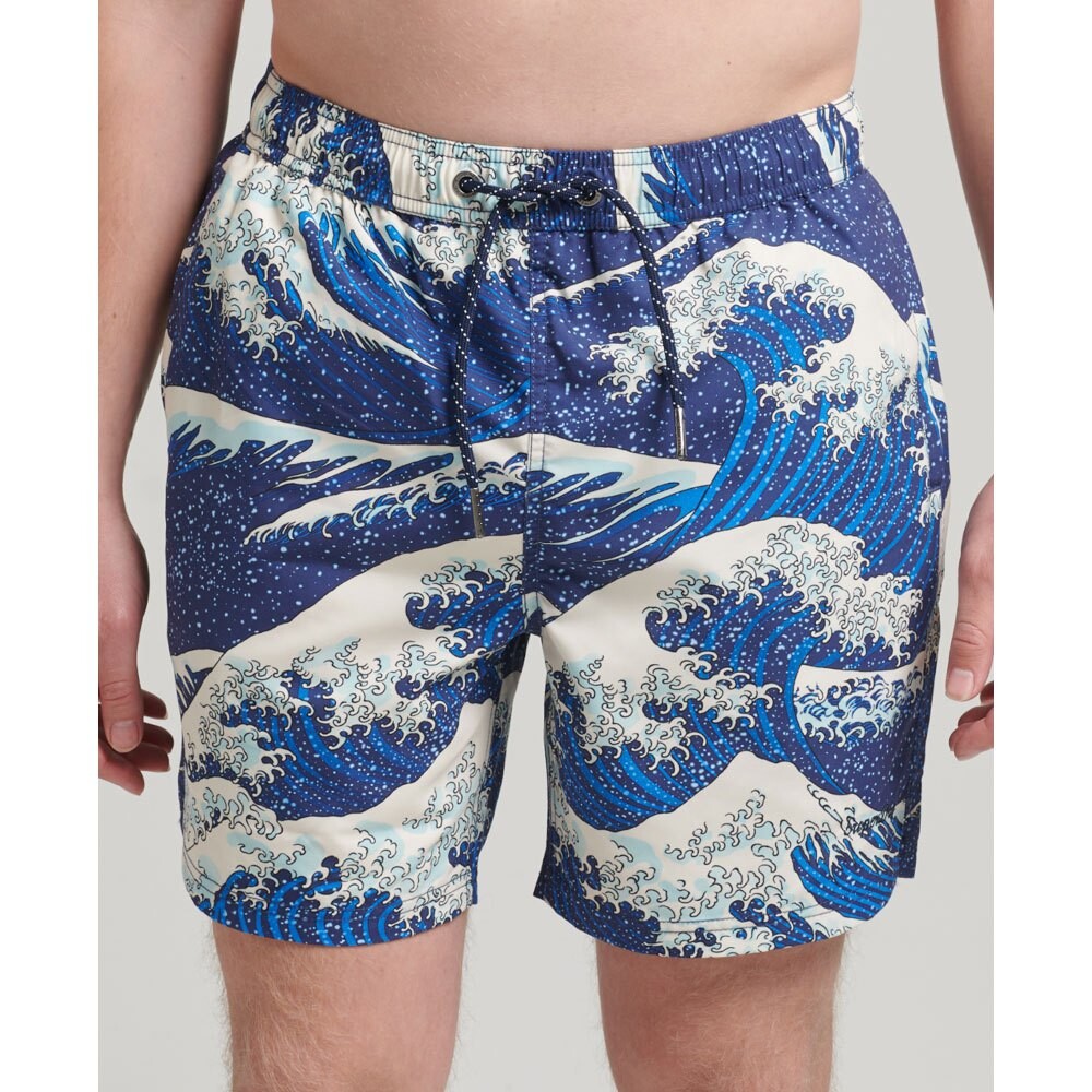 

Шорты для плавания Superdry Vintage Hawaiian, синий
