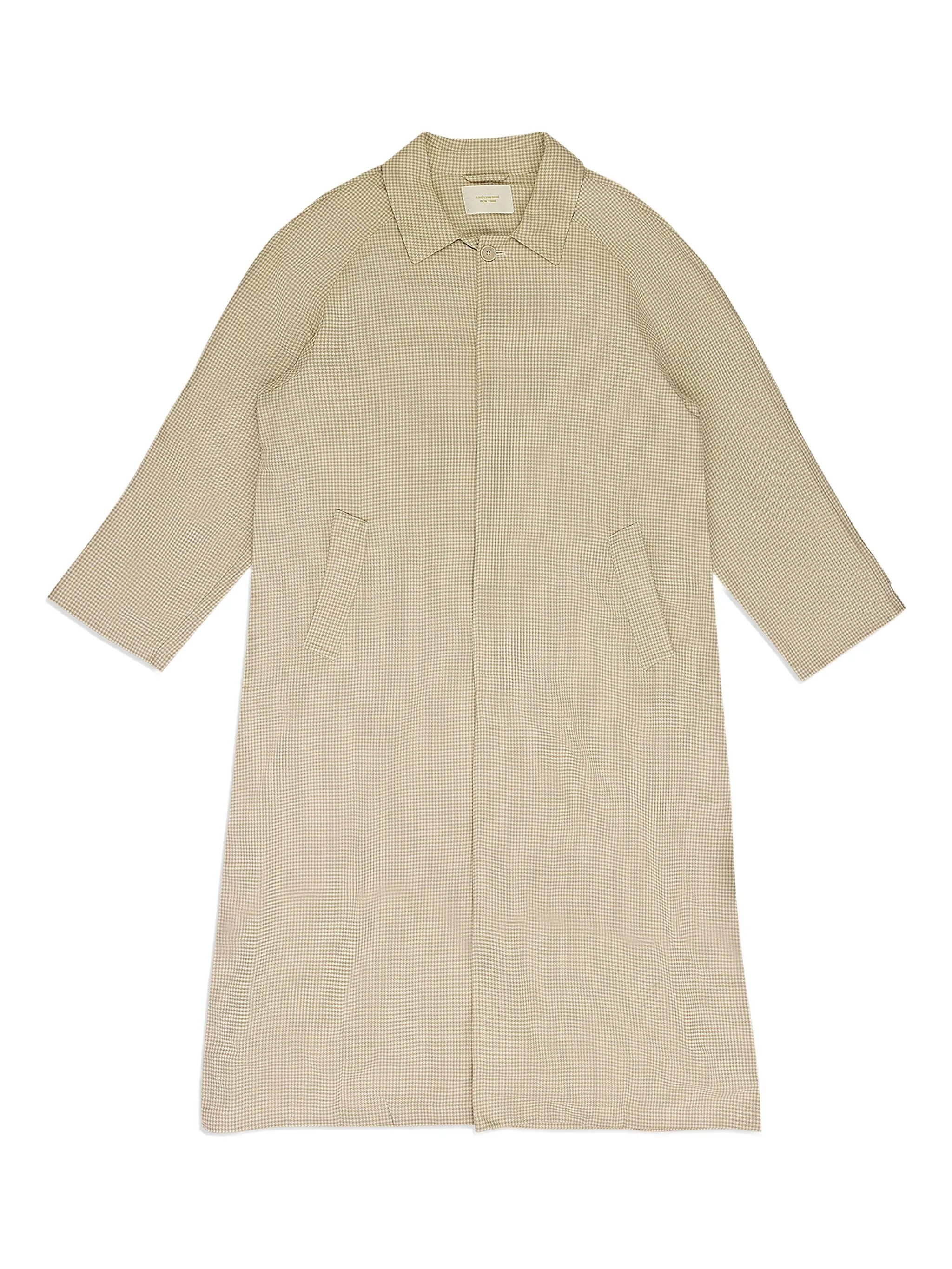 

Легкое пальто в ломаную клетку Aimé Leon Dore, кремовый