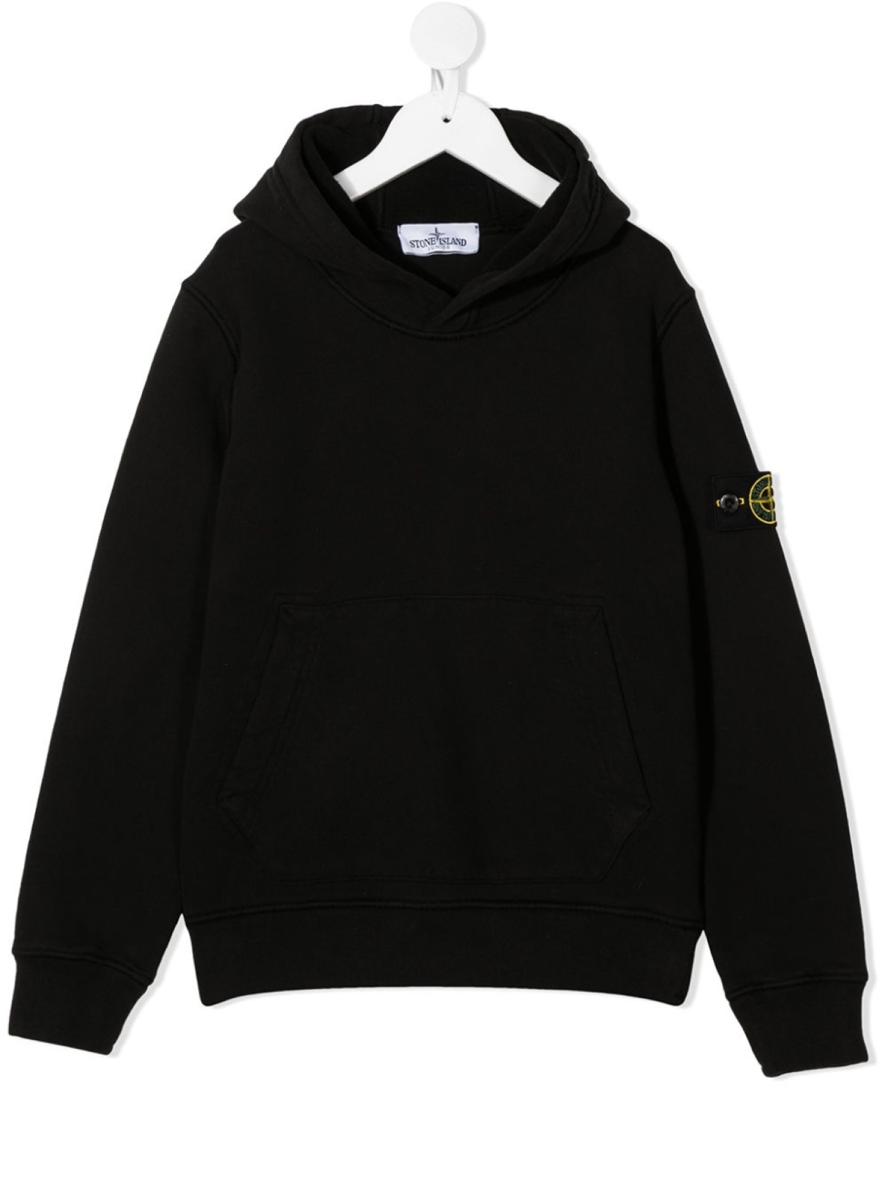 

Stone Island Junior толстовка с капюшоном, черный