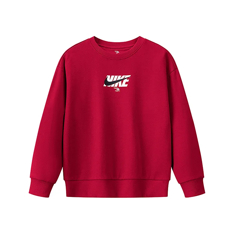 Детский свитшот с круглым вырезом Nike, красный
