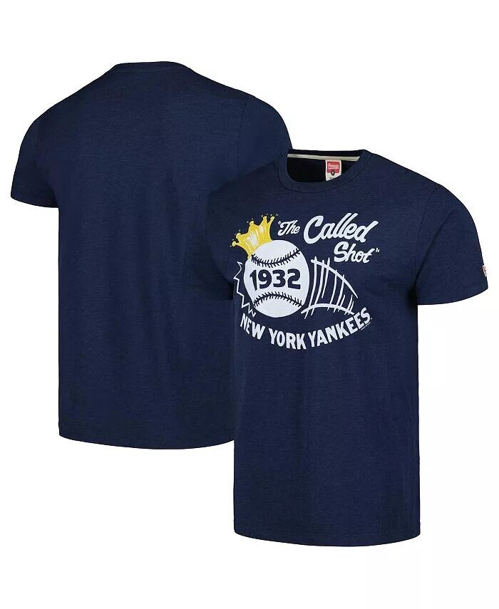 

Мужская темно-синяя футболка New York Yankees Doddle Collection The Called Shot Tri-Blend Homage