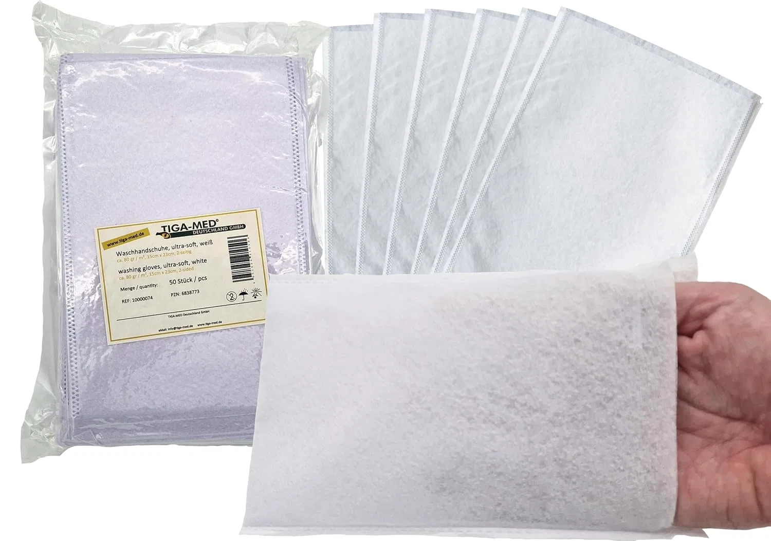Одноразовые салфетки Tiga-Med Quality Ultrasoft Molton Tiga-Med