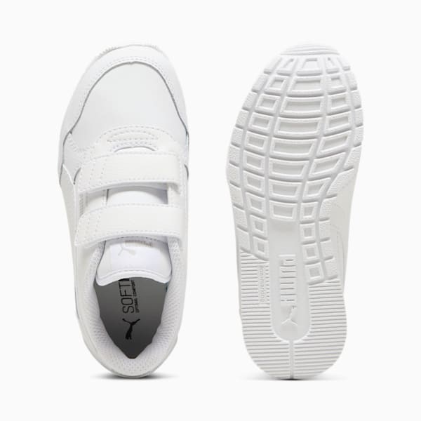 Маленькие дети не любят кроссовки St Runner V4 Leather Puma, белый — фото 4