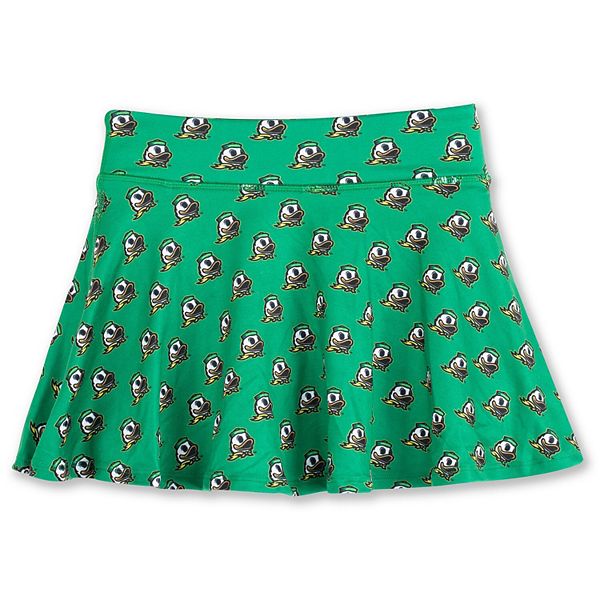 

Детская теннисная юбка-шорты green oregon ducks all-over print Zoozatz