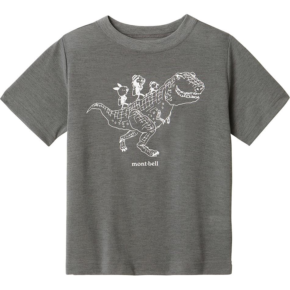 

Футболка для детей с круглым вырезом MONTBELL, темно-серый