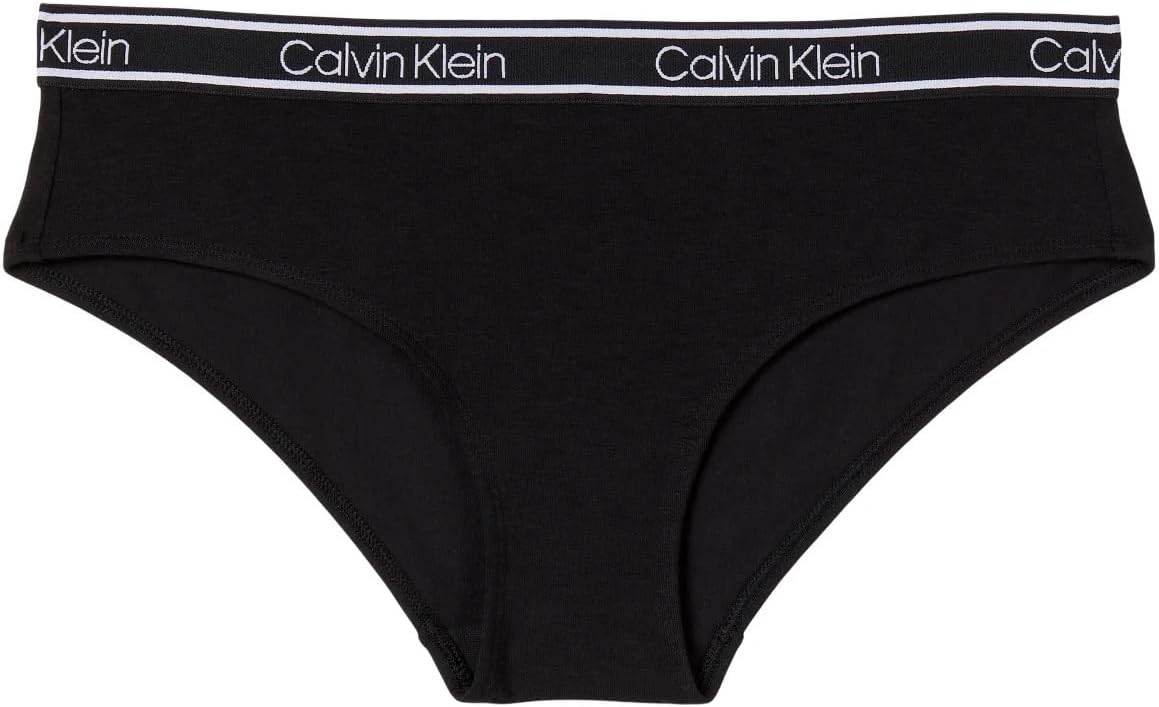 Комплект из 3 женских трусов-хипстеров Calvin Klein Stretch, Black/Nymph Multi — фото 2