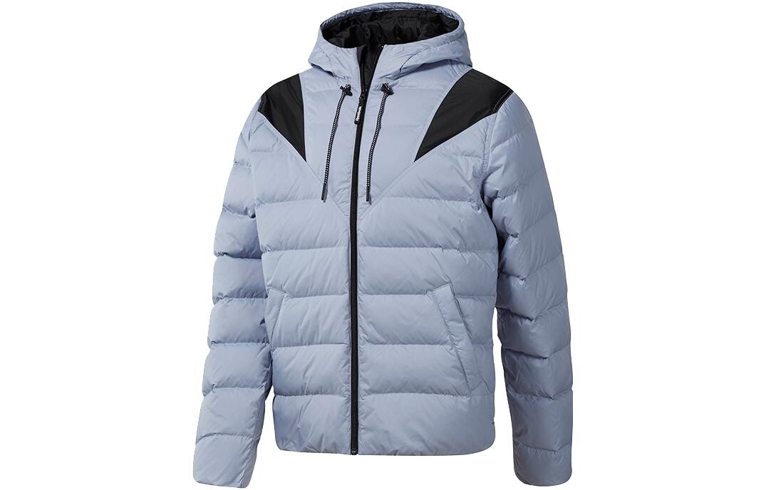 

Пуховик мужской серый черный Reebok