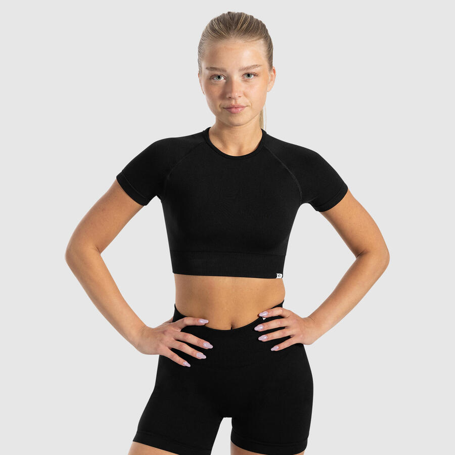 

SMILODOX Женская укороченная рубашка Elna Black