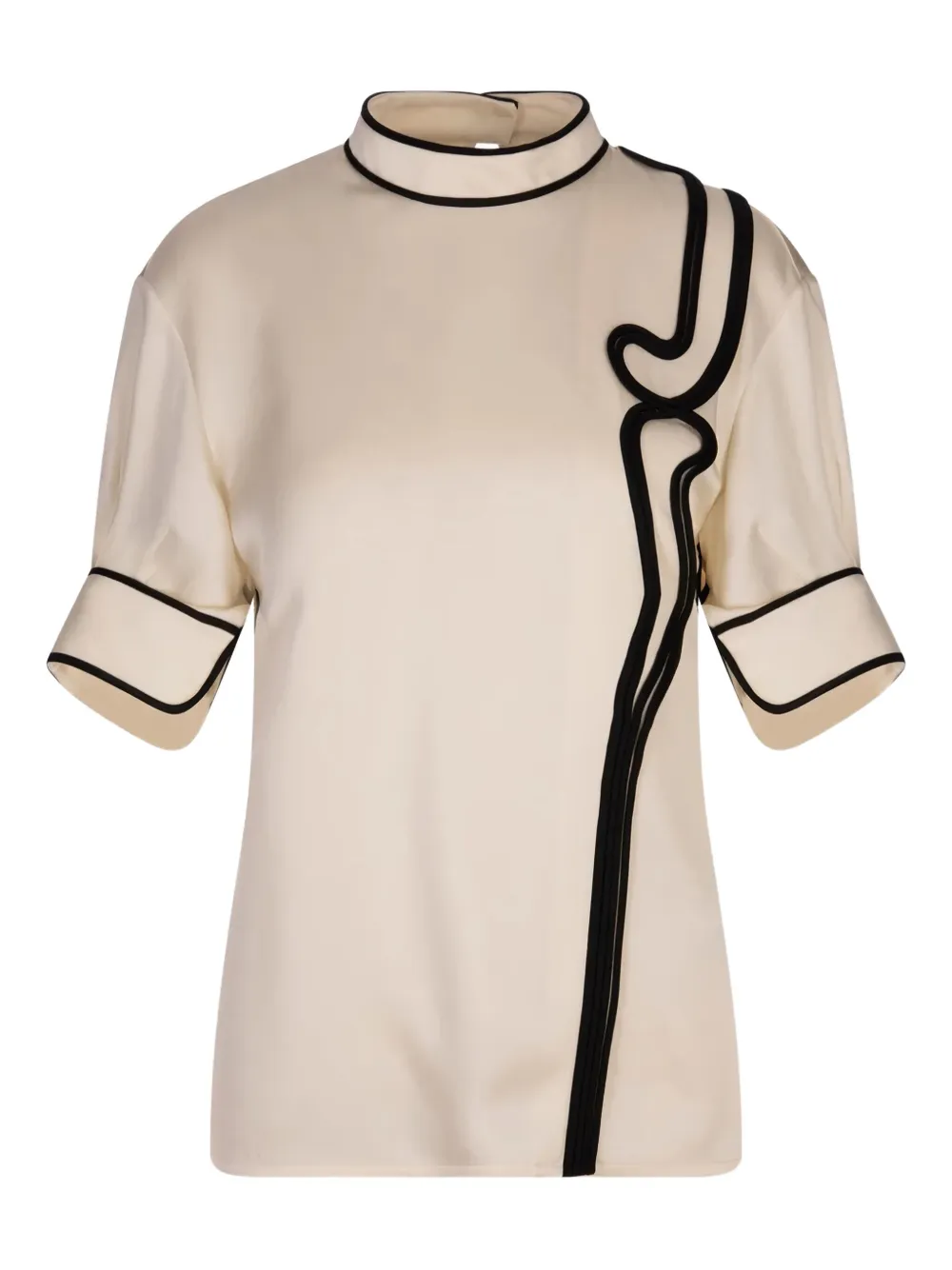 

Атласная блузка JIL SANDER, нейтральный