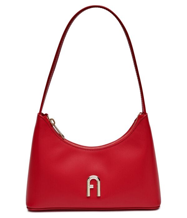 

Сумка-хобо кожаная Furla Diamond, красный