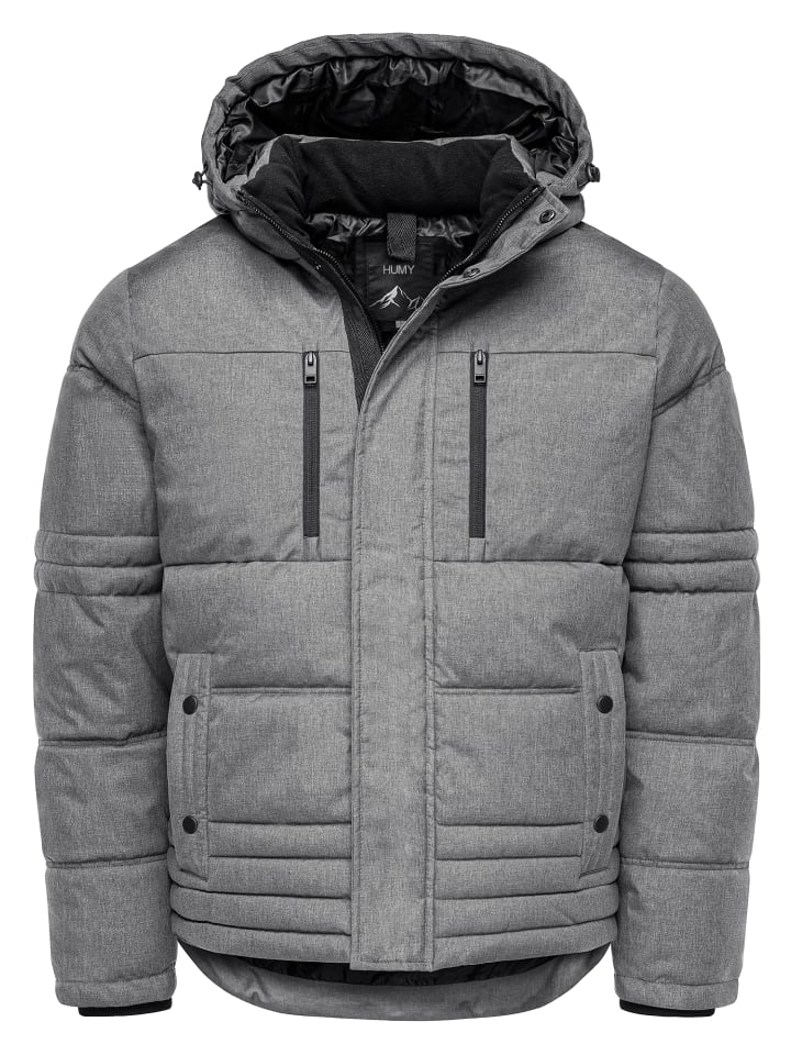 

Зимняя куртка на теплой подкладке с капюшоном, светло-серого цвета. Humy
