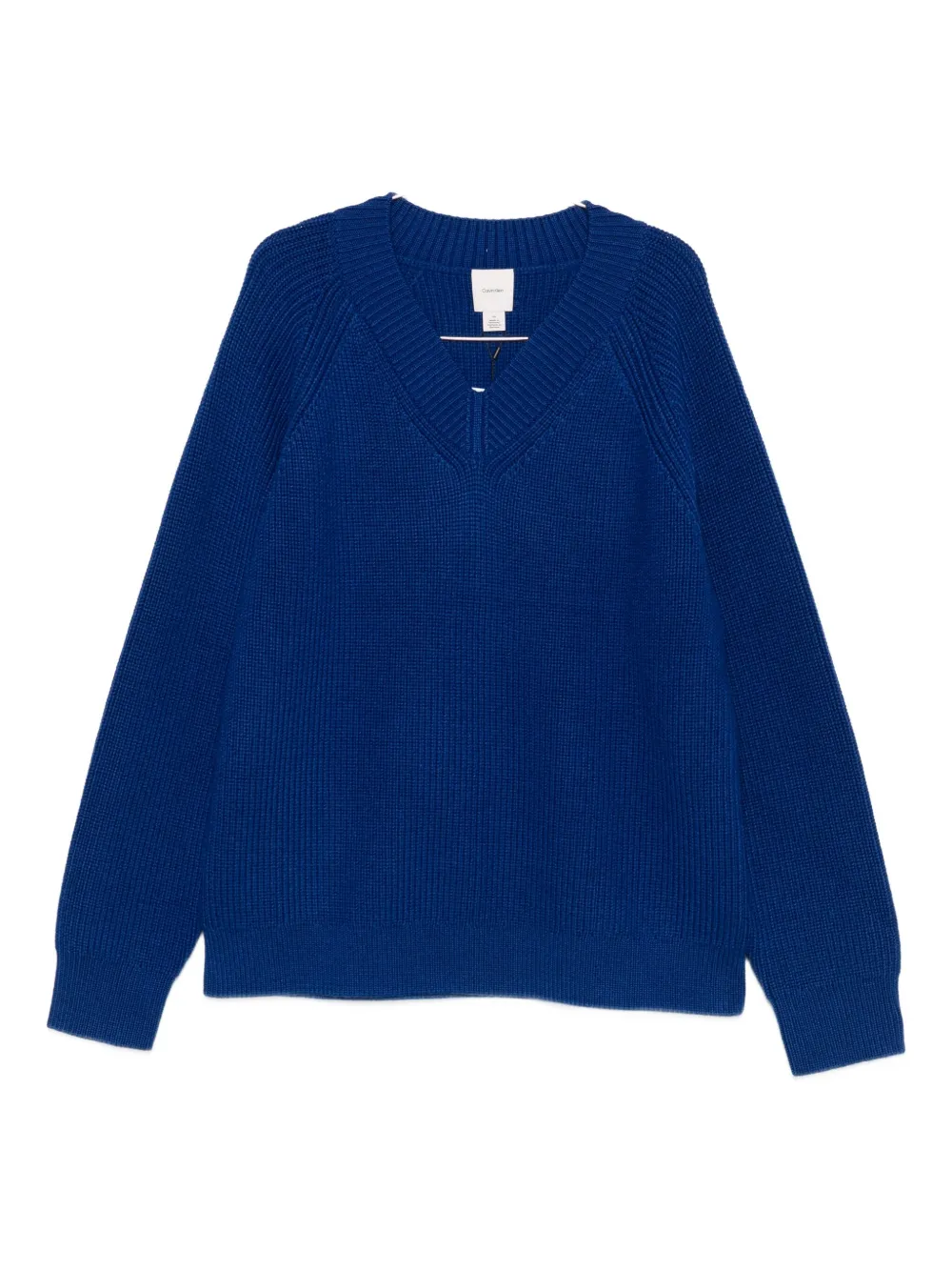 

Свитер с V-образным вырезом Calvin Klein, синий