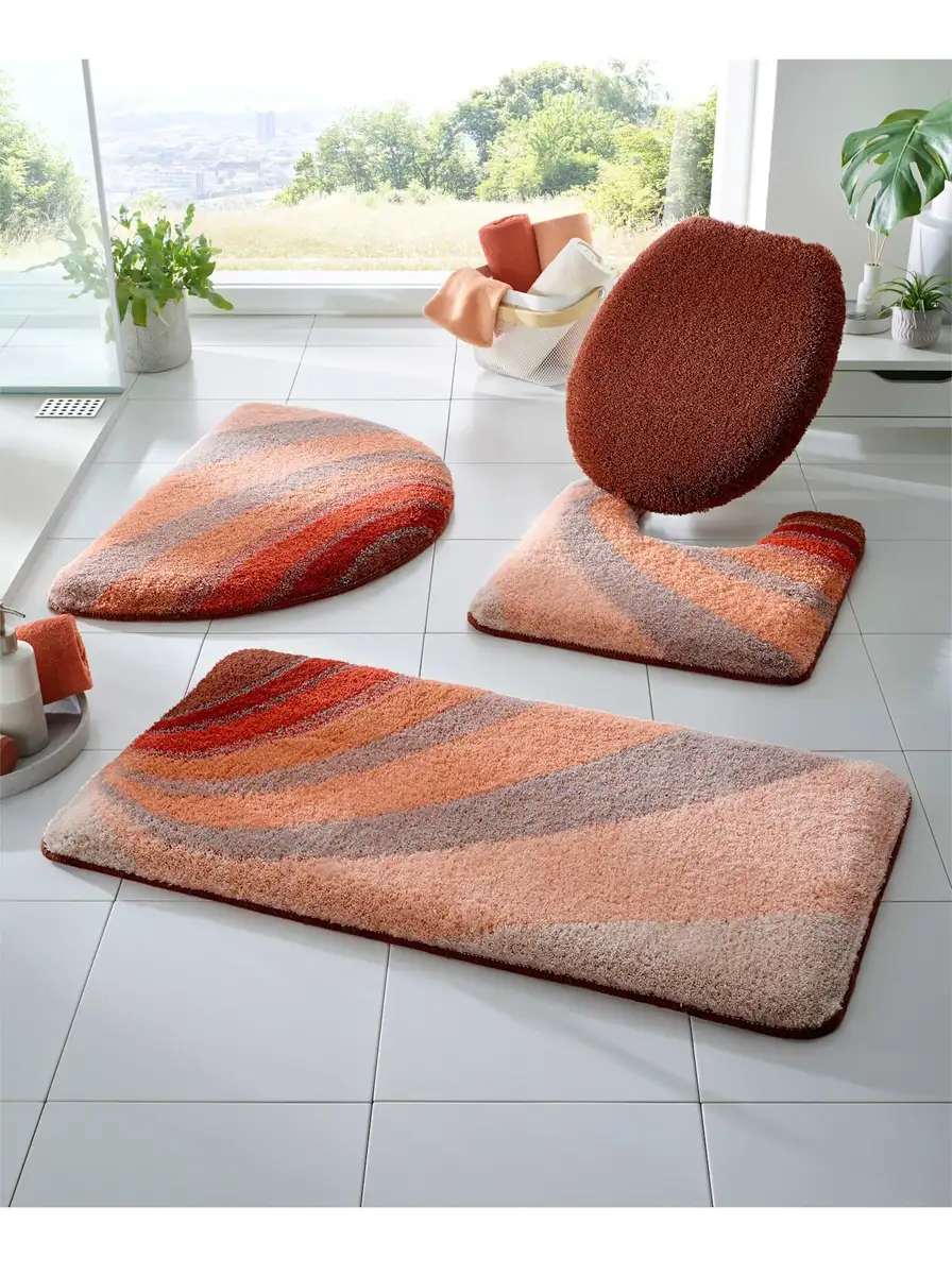 

Коврик для ванной Little Cloud Kleine Wolke полукруглый (50х80 см), цвет beige-terra