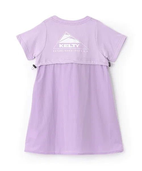 Детское платье Kelty A-line с логотипом чёрное — фото 2