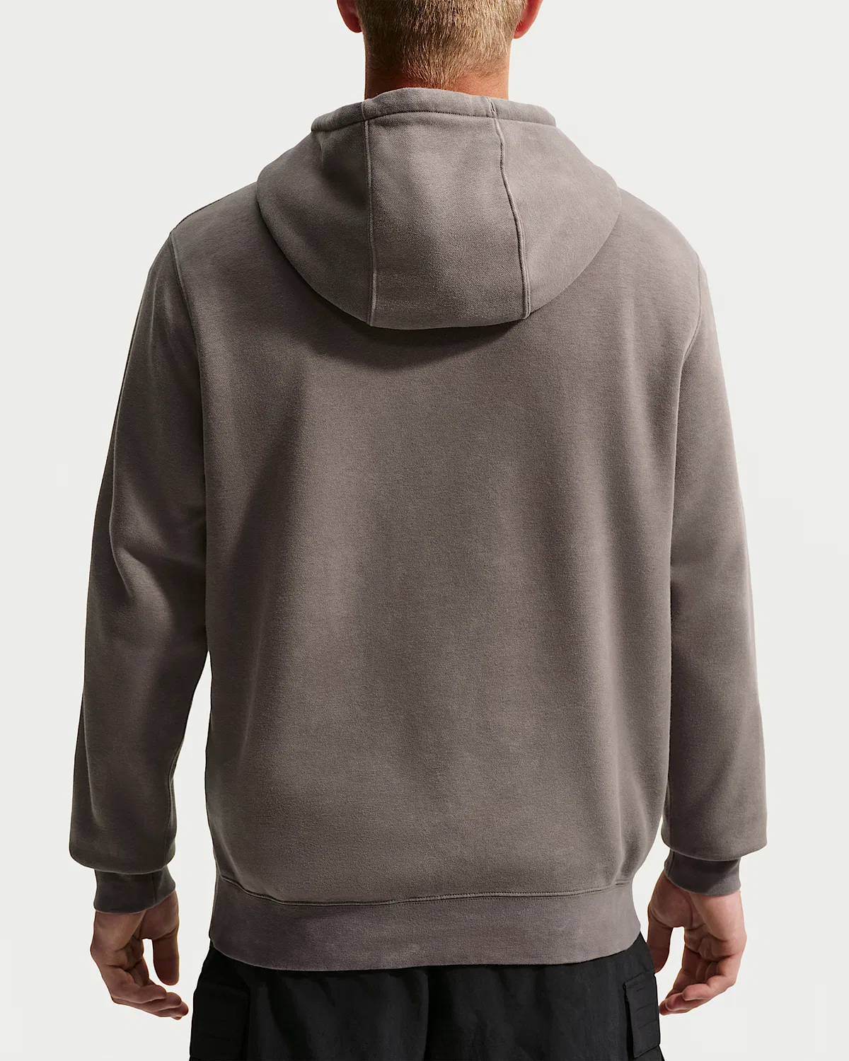 Мужская флисовая худи Nike Sportswear Club с эффектом состаривания, Cave Stone/Cave Stone — фото 2