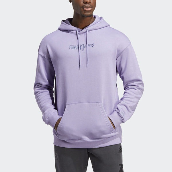 Толстовка adidas Real Madrid Hoodie, сиреневый — фото 2