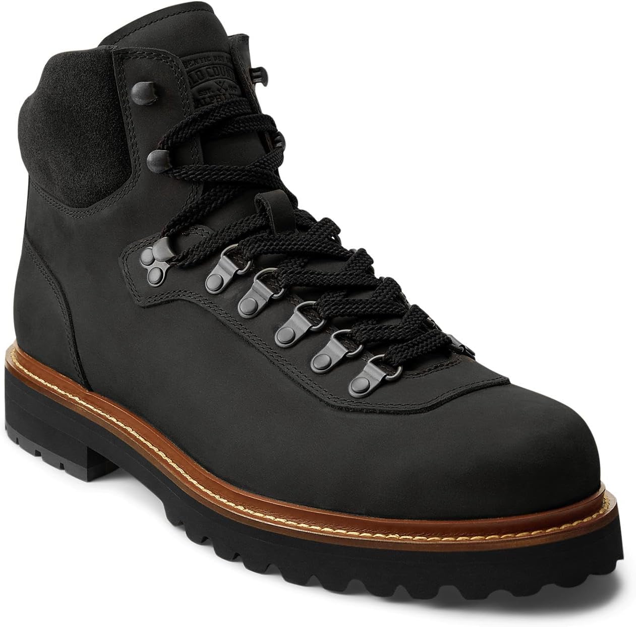 

Мужские ботинки для горного трекинга из кожи POLO RALPH LAUREN, Black