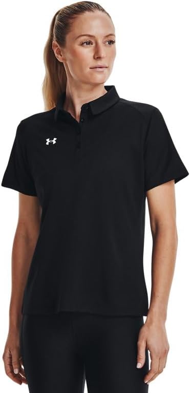 

Женская рубашка-поло с коротким рукавом Under Armour Tech Team, Black/White