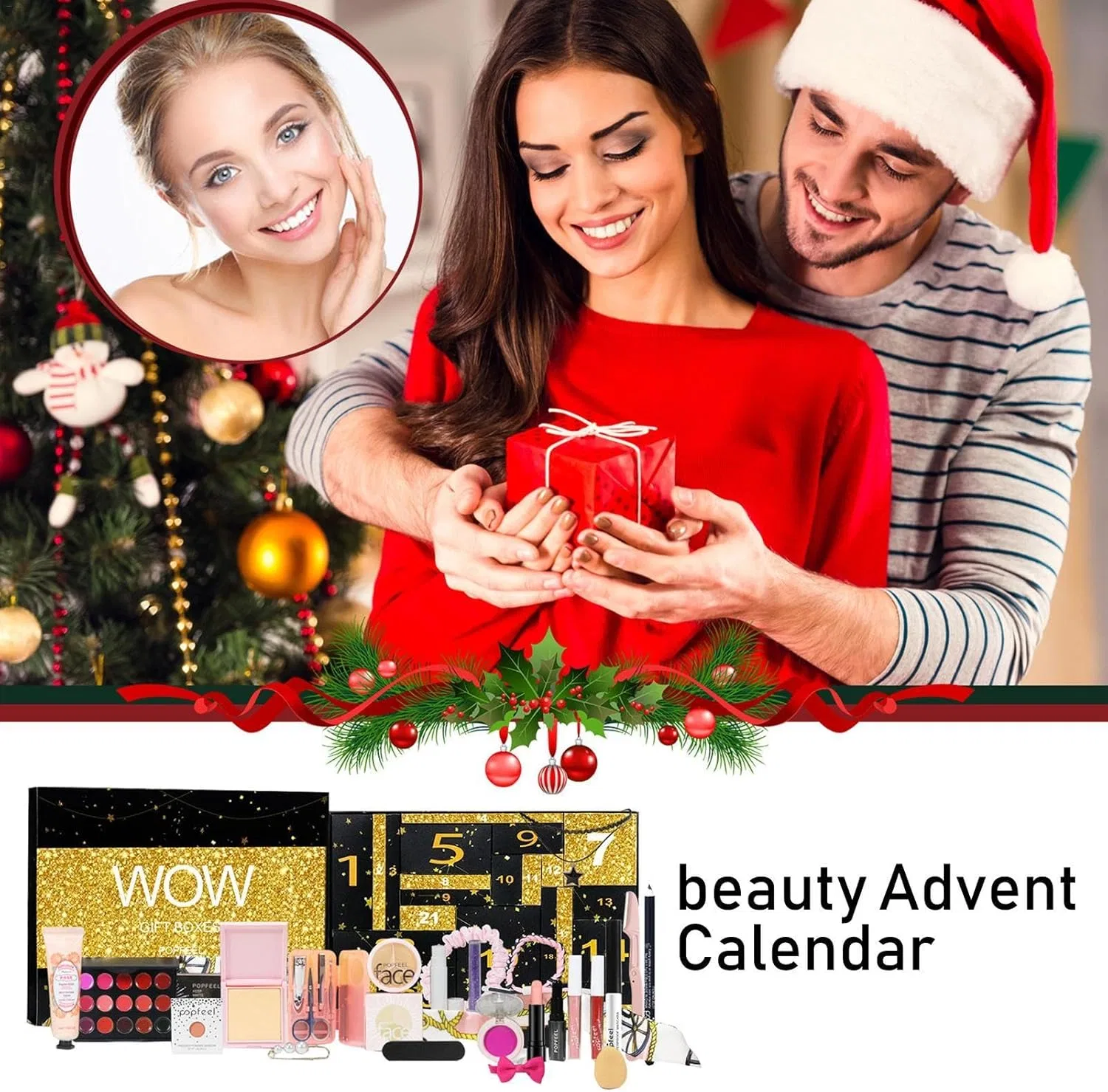 Набор косметики Advent Calendar 2024, мультиколор, Generic — фото 4