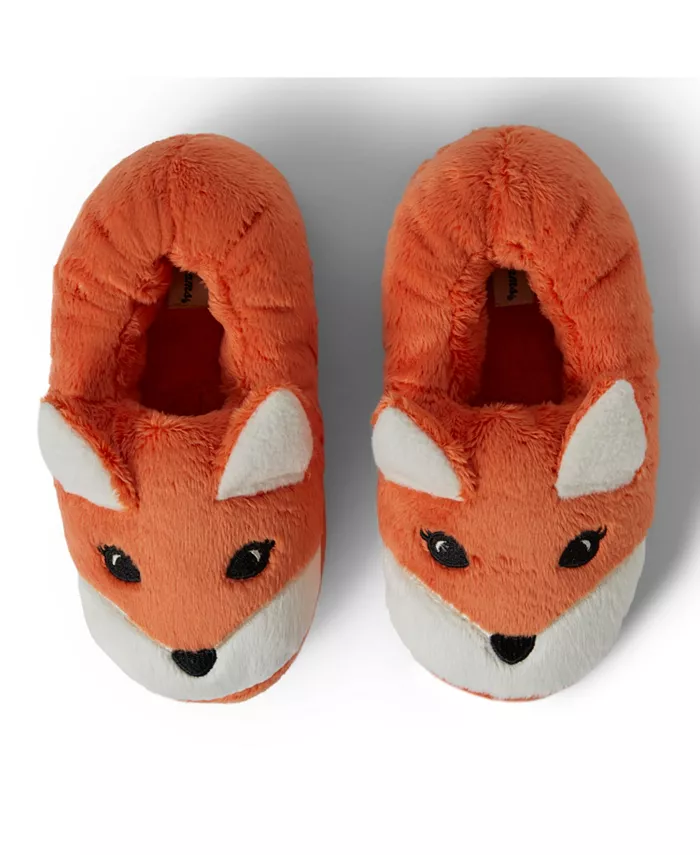 Детские тапочки Emery Critter с закрытой пяткой в виде животных Dearfoams, оранжевый — фото 4
