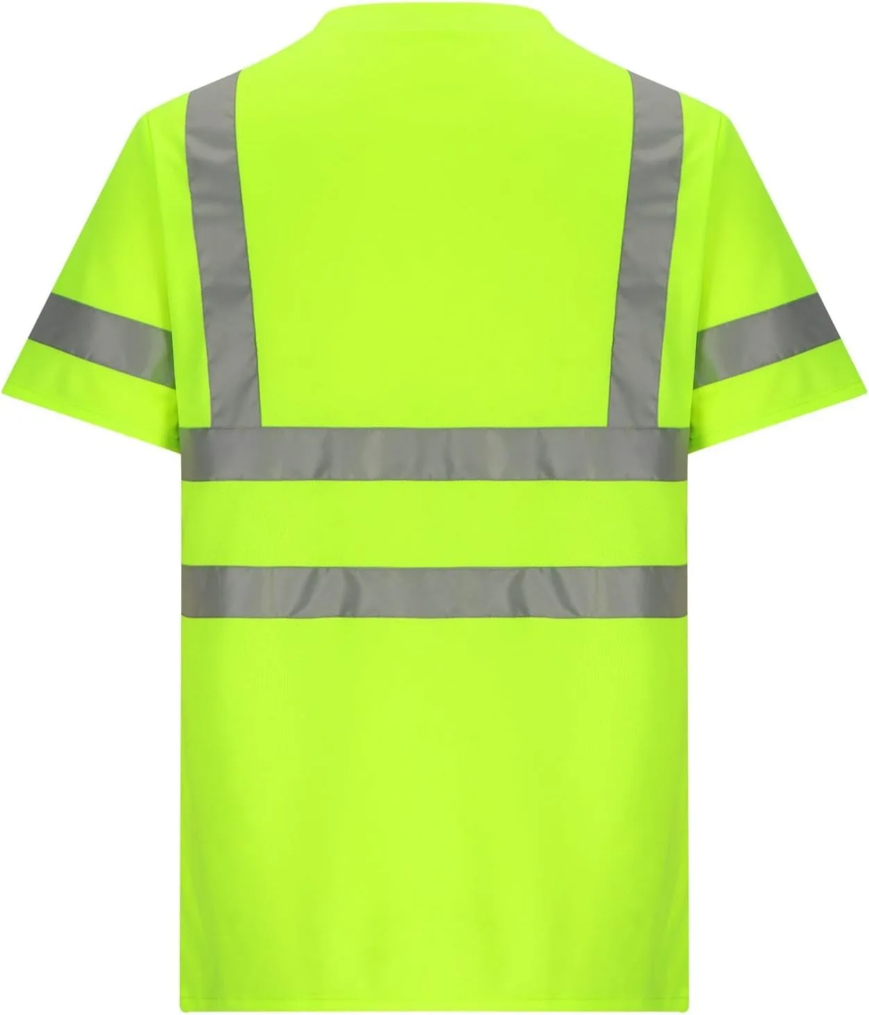 Мужская футболка Hi Vis с коротким рукавом и круглым вырезом, светоотражающая для безопасности — фото 2