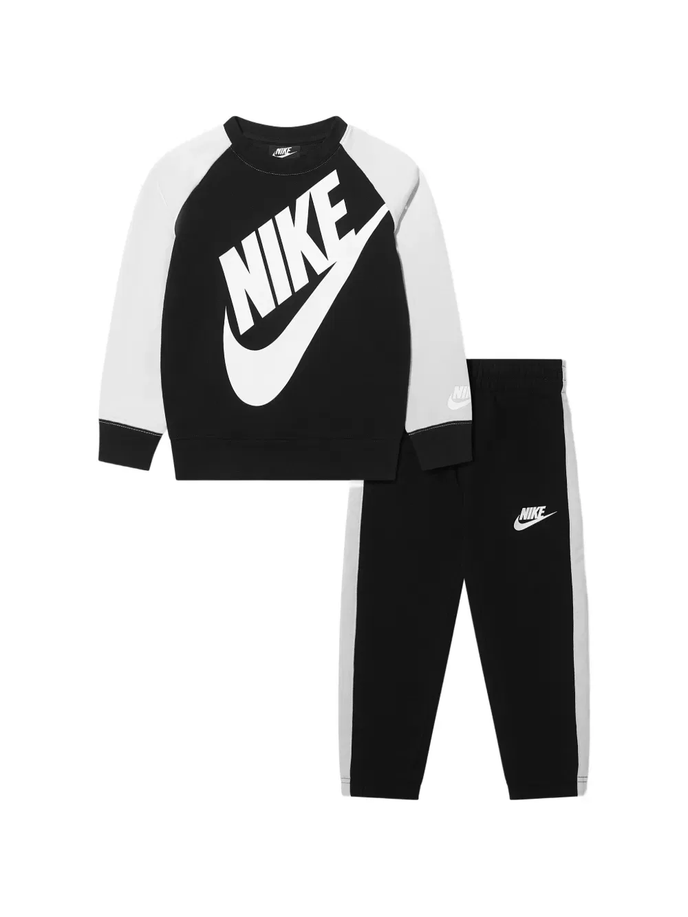 Спортивный костюм с логотипом (комплект из двух штук) Nike Kids, черный