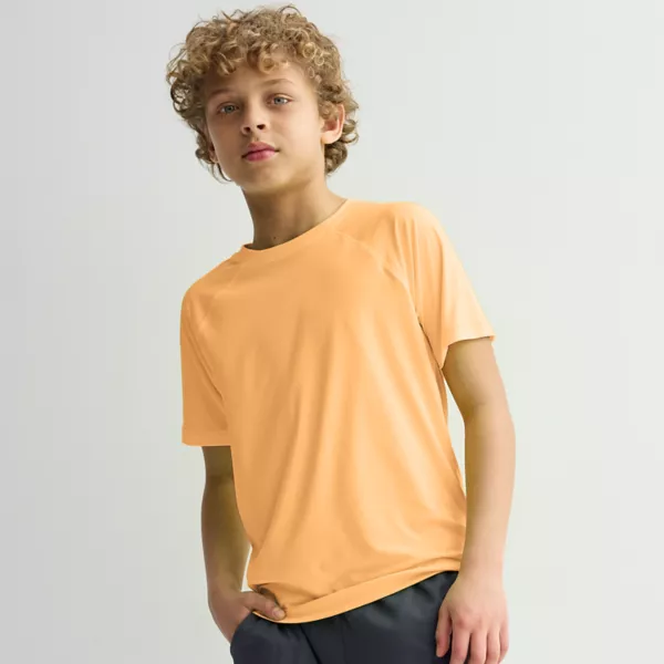 

Футболка для мальчиков 8-20 лет Dry Tek в обычной и свободной посадке Tek Gear, цвет seville orange