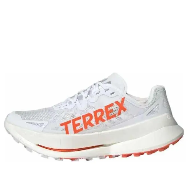Кроссовки (WMNS) adidas Terrex Agravic Speed Ultra Trail 'Cloud White Impact Orange', белый