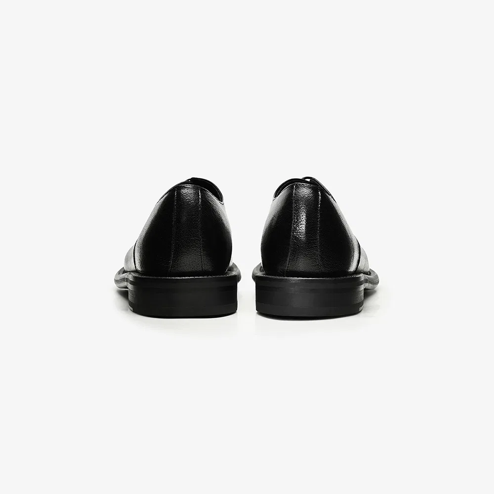 Мужские дерби Submariner из чёрной буйволиной кожи от Postman — фото 4
