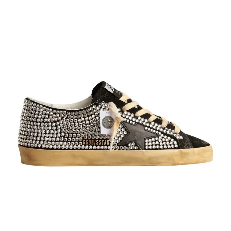Кроссовки Golden Goose Swarovski x Golden Goose Wmns Superstar LTD, черный