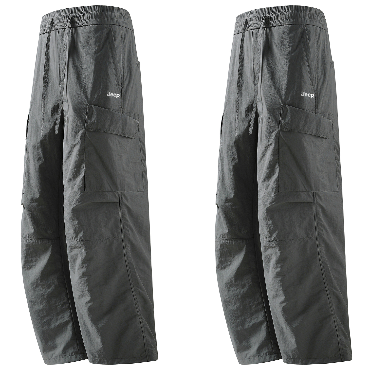 

Коллекция для отдыха: унисекс карго-штаны Jeep, серый