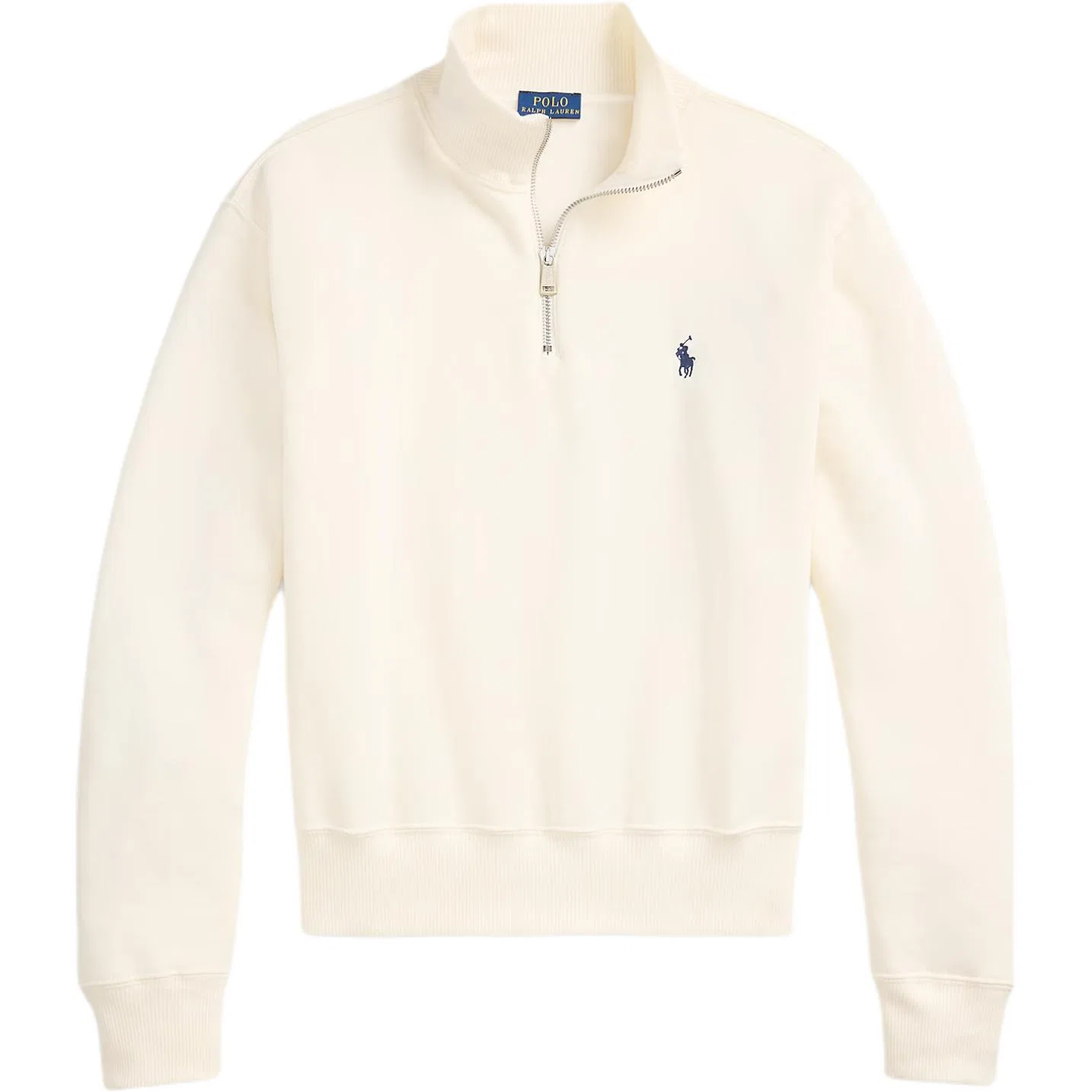Полузастегнутая толстовка Polo Ralph Lauren бежевая