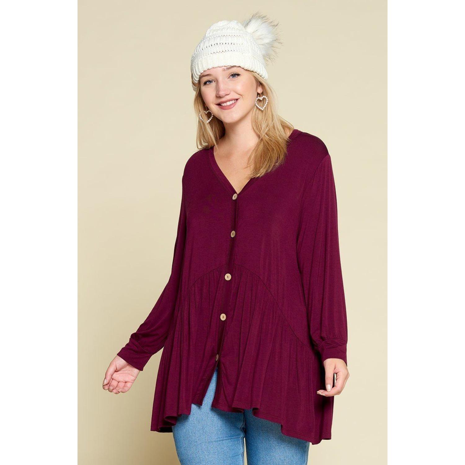 

Блузка женская FASHNZFAB, цвет plum