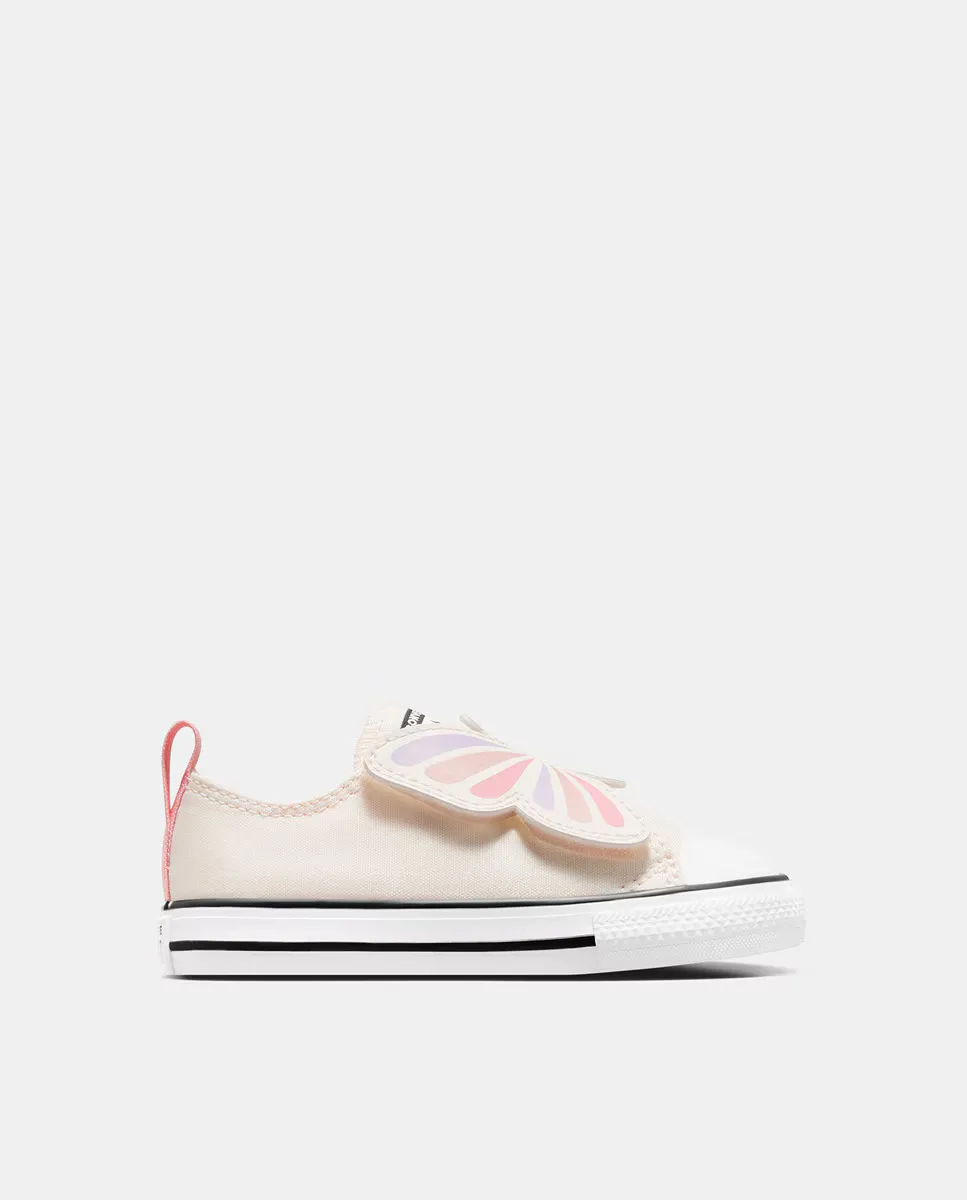 

Детские повседневные кроссовки Chuck Taylor All Star Easy On Butterflies Low Top Converse, цвет Blanco roto