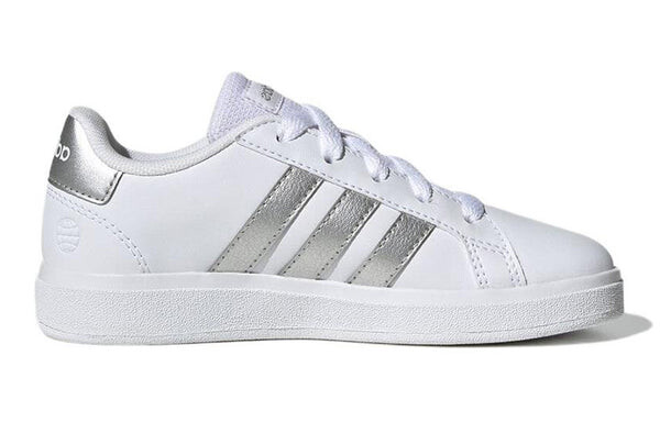 Кроссовки grand court 2.0 lifestyle tennis shoes 'white matte silver' Adidas, белый — фото 2