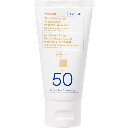 

Korres Йогуртовый тонирующий крем для лица Spf50 50 мл