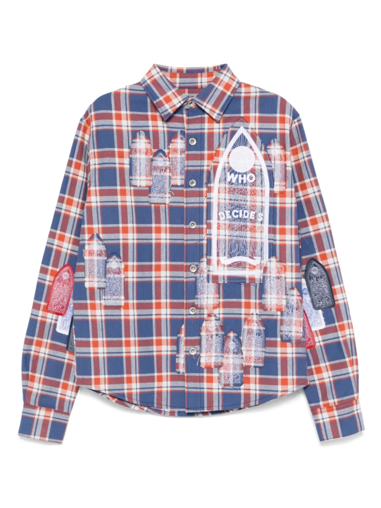 

Рубашка Glory Flannel Who Decides War, синий
