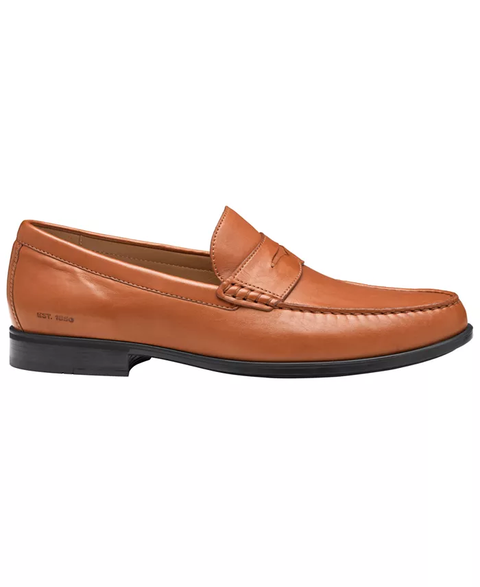 Мужские лоферы Harrison Penny Slip-On с круглым носком Johnston & Murphy, коричневый — фото 2
