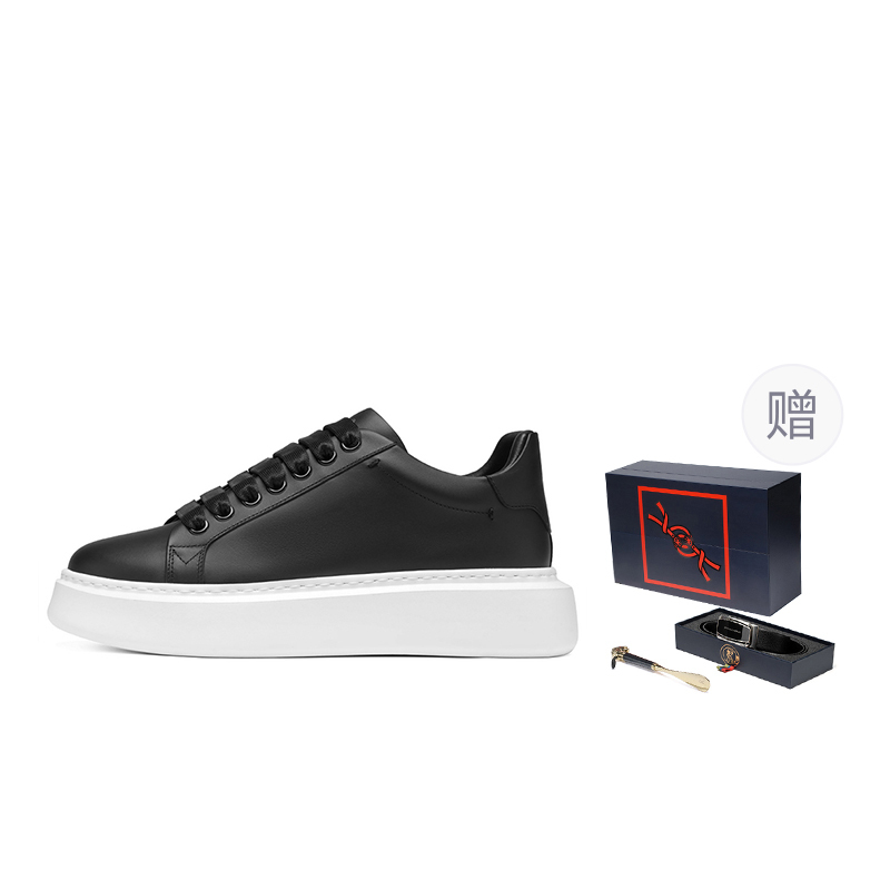

ROBERTA DI CAMERINO Износостойкие мужские скейтерские кеды низкие черные, цвет Black (Belt Box Clothing Sets)
