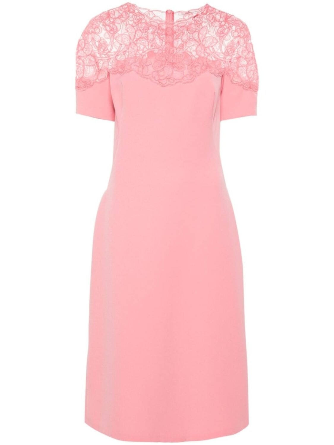 

Ermanno Scervino платье с кружевом, розовый