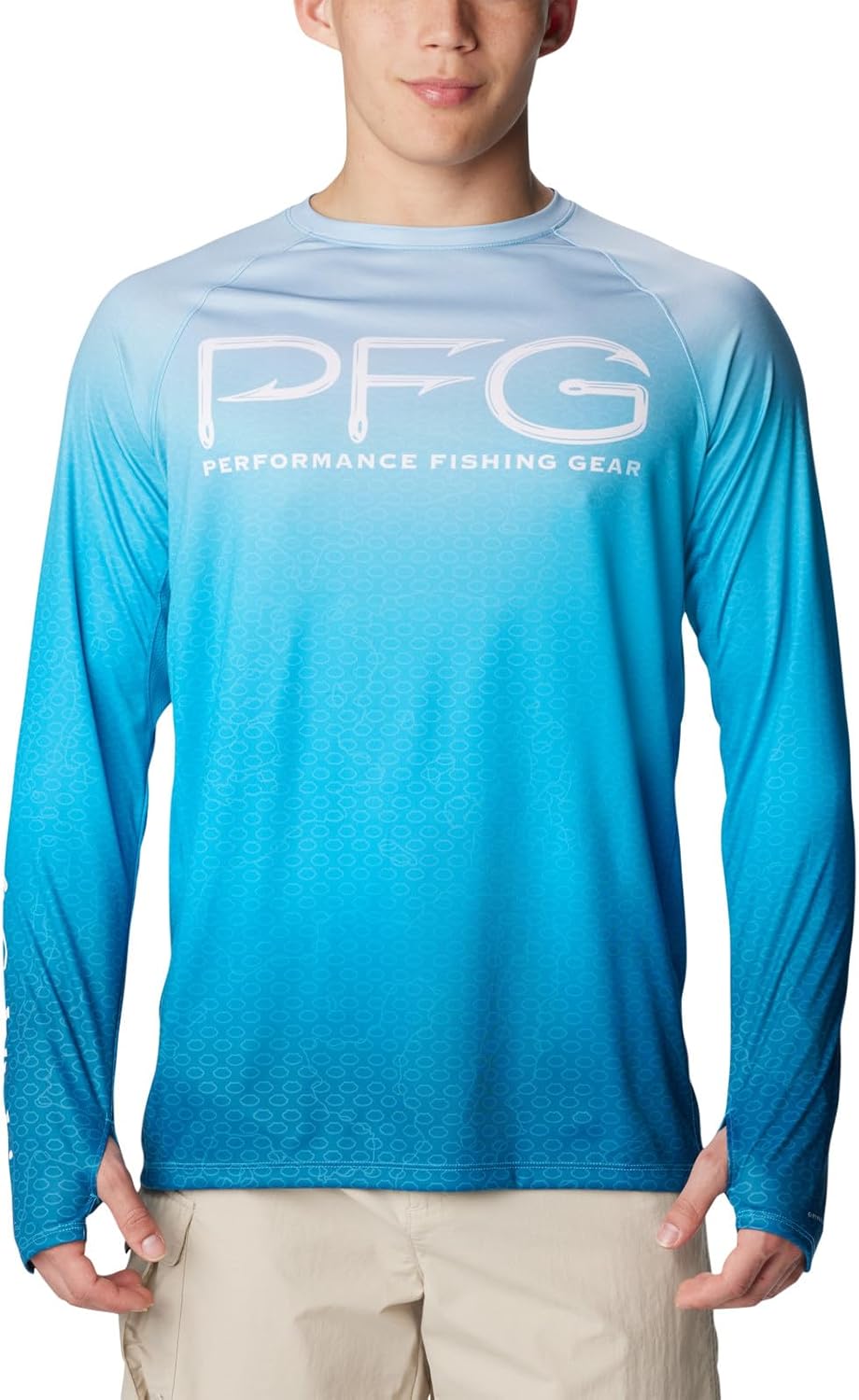 

Columbia мужская футболка Super Terminal Tackle Vent с длинным рукавом, Ocean Blue Terminal Techcamo, Синий, Columbia мужская футболка Super Terminal Tackle Vent с длинным рукавом, Ocean Blue Terminal Techcamo