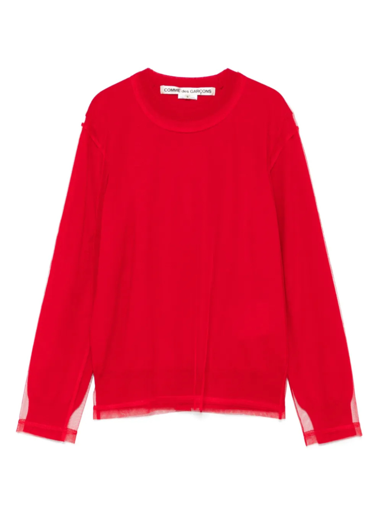 

Многослойный топ Comme Des Garçons, красный