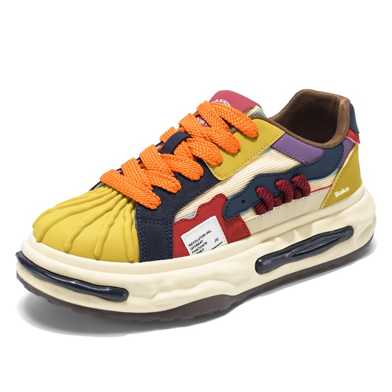 

Износостойкие, амортизирующие, низкие мужские кроссовки BAKE, Yellow