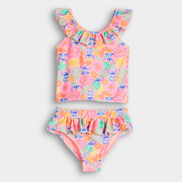 

Детский топ-танкини с рюшами на шее и плавки Lilo & Stitch Disney/Jumping Beans