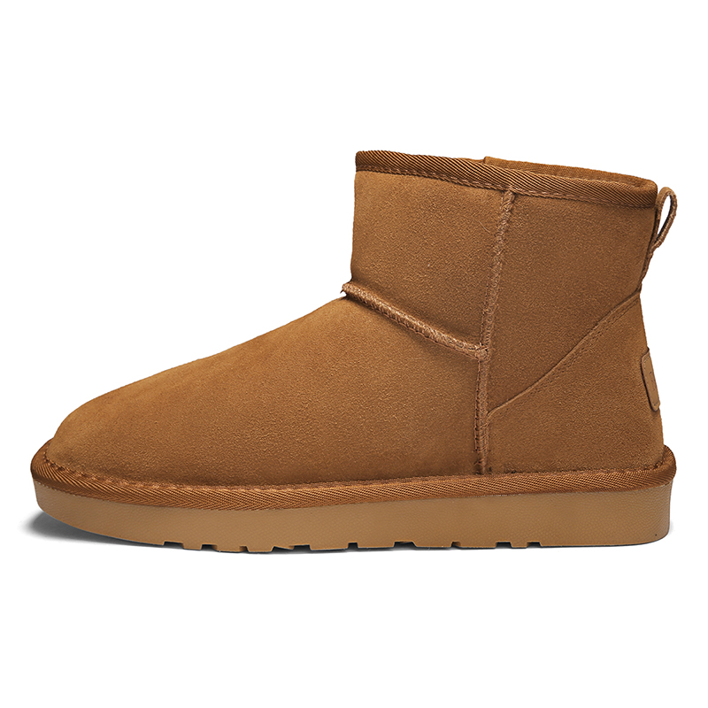 Теплые короткие зимние сапоги унисекс Shiozawa, Camel