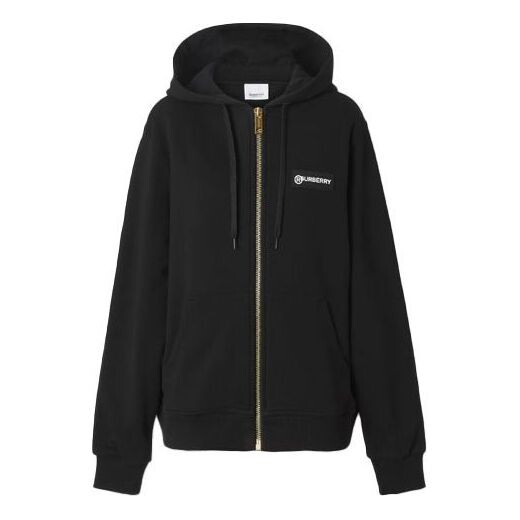 

Свитер zipper classic plaid hooded long sleeves hoodie black Burberry, черный
