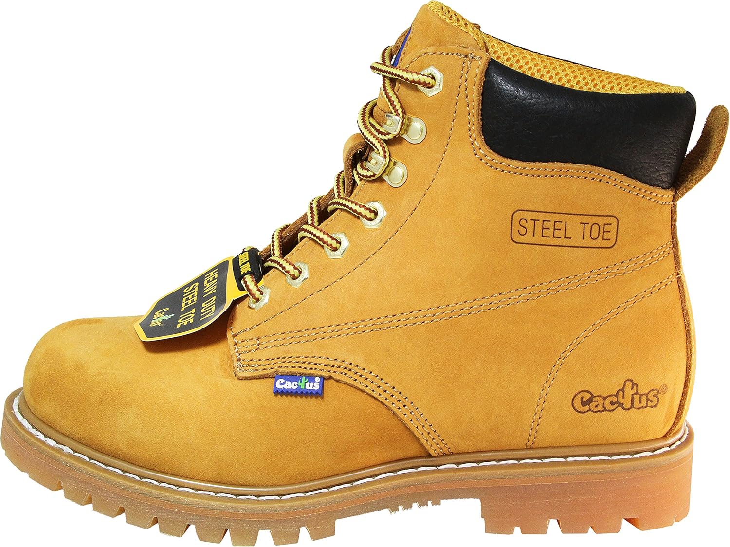 Кожаные ботинки Cactus Men's 611S Cactus Work Boots, Tan — фото 2
