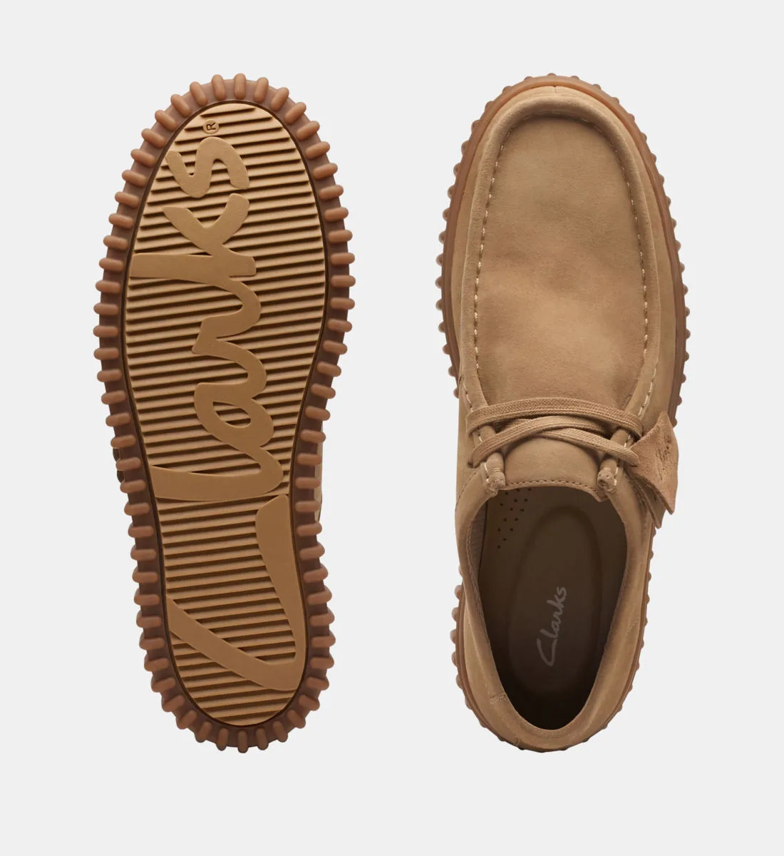 Дерби Torhill из замшевой кожи Clarks, бежевый — фото 4